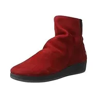 softinos ayo411sof nobuck, bottes slouch femme - rouge - rot (red),