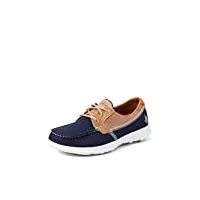 skechers go walk lite - coral chaussures bateau femme bleu (navy) 39 eu