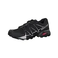 salomon speedcross vario 2 chaussures de trail running pour homme, adhérence sur surface dure et meuble, maintien du pied, protection, black, 43 1/3