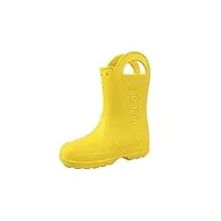 crocs mixte enfant handle it rain boot 12803-730 chaussures bateau, yellow, 33/34 eu