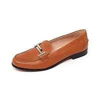 tod's d0514 mocassino donna scarpa doppia t cuoio vintage loafer shoe woman [36.5]