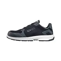 uvex 1 sport - chaussures de travail pour hommes s3 src esd - baskets légères de sécurité avec embout - velours - noir