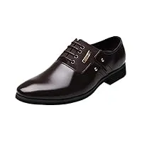 dadawen chaussure mocassins homme/classic oxford chaussures cuir homme brun(b) 43