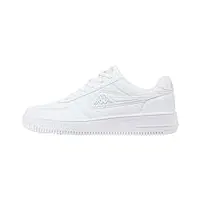 kappa homme bash sneakers basses, blanc white l grey 1014, 45 eu