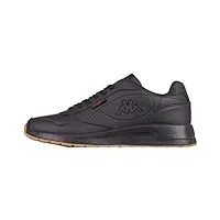 kappa mixte ii sneakers basses, noir (black 1111), 43 eu