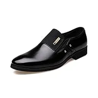 dadawen chaussure mocassins homme/classic oxford chaussures cuir homme noir 42(260mm)