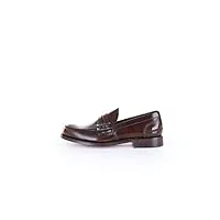 church's tunbridge loafers in brown leather, homme, taille 6.