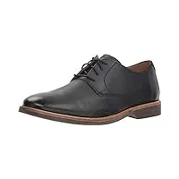 clarks chaussures richelieu modèle atticus lace pour homme, noir (cuir noir), 44.5 eu