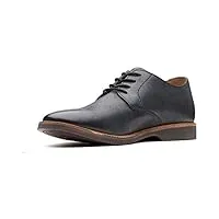 clarks chaussures richelieu modèle atticus lace pour homme, noir (cuir noir), 40 eu