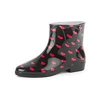 ladeheid bottines bottes de pluie chaussure femme lazt201802 (motif-13, 40 eu)