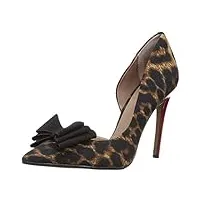 betsey johnson femmes chaussures À talons couleur marron leopard taille 38.5 eu