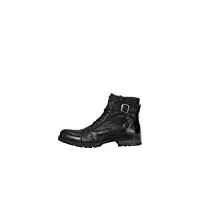 jack & jones homme jfwalbany leather sts chukka boots, noir(anthracite anthracite), 44 eu