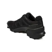 salomon speedcross 5 chaussures de trail running pour homme, accroche, stabilité, fit, black, 43 1/3
