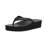 roxy sandales compensées pour femme, modèle melinda, noir (noir), 39 eu