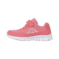kappa mixte enfant follow sneakers, rouge flamingo white 7210, 35 eu