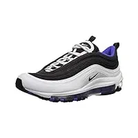 nike air max 97 (gs), chaussures de running compétition homme, multicolore (white/black/persian violet 102), 38 eu