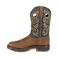 georgia boot carbo-tec lt waterproof pull-on work boot black and brown