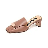 sergio rossi f0962 sandalo donna pink scarpe sabot shoe woman [37.5]