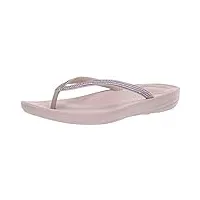 fitflop femme iqushion sparkle tongs, rose (mink 068), 41 eu