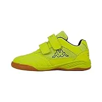 kappa kickoff oc k unisex kids sneakers basses, (yellow/black 4011), 30 eu