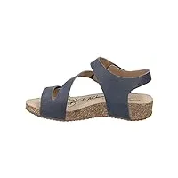 josef seibel femme sandale à lanières tonga 25, dame sandales,largeur g (normale),chaussure d'été,sandale d'été,bleu (jeans),39 eu / 6 uk