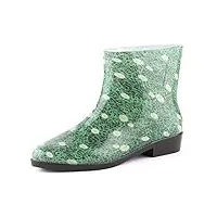 ladeheid bottines bottes de pluie chaussure femme lazt201802 (herbe, 39 eu)