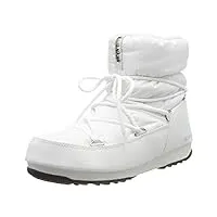 moon-boot femme low nylon wp2 bottes de neige, blanc (bianco 002), 40 eu