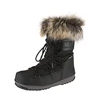 moon-boot femme monaco low wp2 bottes de neige, noir (nero 001), 37 eu