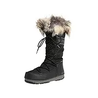 moon-boot femme monaco wp2 bottes de neige, noir (nero 001), 38 eu