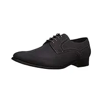 marc joseph new york chaussures à lacets en cuir pour homme - collection gold - oxford - gris (tampon nubuck, gris clair), 42 eu, tampon en nubuck gris clair, 43 eu
