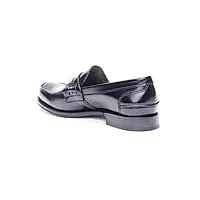 church's tunbridge bookbinder fumÈ loafer black, homme, taille 6.