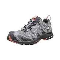 salomon xa pro 3d chaussures de trail running pour femme, stabilité, accroche, protection longue durée, alloy, 40