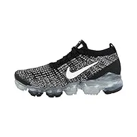 nike femme w air vapormax flyknit 3 chaussures d'athlétisme, multicolore (black/white/metallic silver 1), 37.5 eu