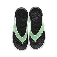 crocs literide flip, tongs mixte, vert (neo mint/almost white 3tp), 46 eu