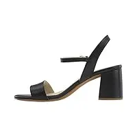 cole haan femme josie block heel sandales (65 mm) talons, cuir noir, 36 eu