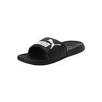 puma unisex adults popcat 20 slide sandals, puma black-puma black-puma white, 49.5 eu