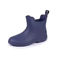 isotoner bottes de pluie chelsea femme - bleu - 38 eu