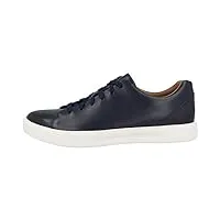 clarks un costa lace, sneakers basses homme - bleu (navy leather navy leather) - 42 eu