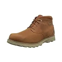 cat footwear elude wp, classic boots homme, leather brown, 44 eu