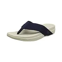 fitflop homme surfer toe-thongs tongs, blue midnight navy 399, 42 eu