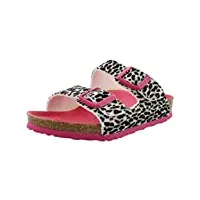 birkenstock kids arizona sandal leo pink textile size 32 n eu / 1-1.5 n us little kid
