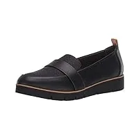 dr. scholl's shoes femme webster mocassin, noir, 40.5 eu large