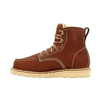 georgia boot bottes de travail compensées à bout mocassin, marron, 45 eu