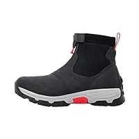 muck boots homme apex mid zip botte de pluie, original black black, 45 eu