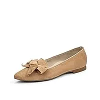 paul green 2592-00 beige suede leather womens slip on shoes 36