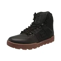 dc shoes homme pure high-top winter boot basket, black/gum, 40 eu