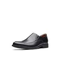 clarks - chaussures pour hommes whiddon cap, 42 eu large, black leather