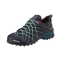 salewa ws wildfire gore-tex chaussures de randonnée basses, ombre blue/atlantic deep, 39 eu