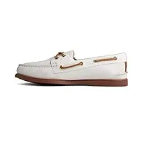 sperry chaussures bateau pour homme gold a/o 2-eye roustabout, blanc., 41.5 eu