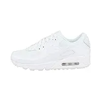 nike femme air max 90 women's shoe chaussure de course, white/white-white-wolf grey, 39 eu